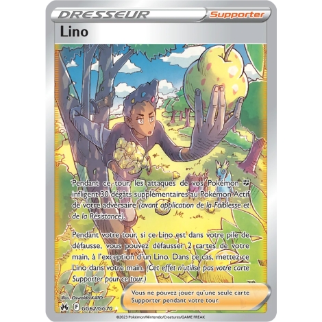 Découvrez Lino, carte Galerie de Galar ultra rare de la série Zénith Suprême