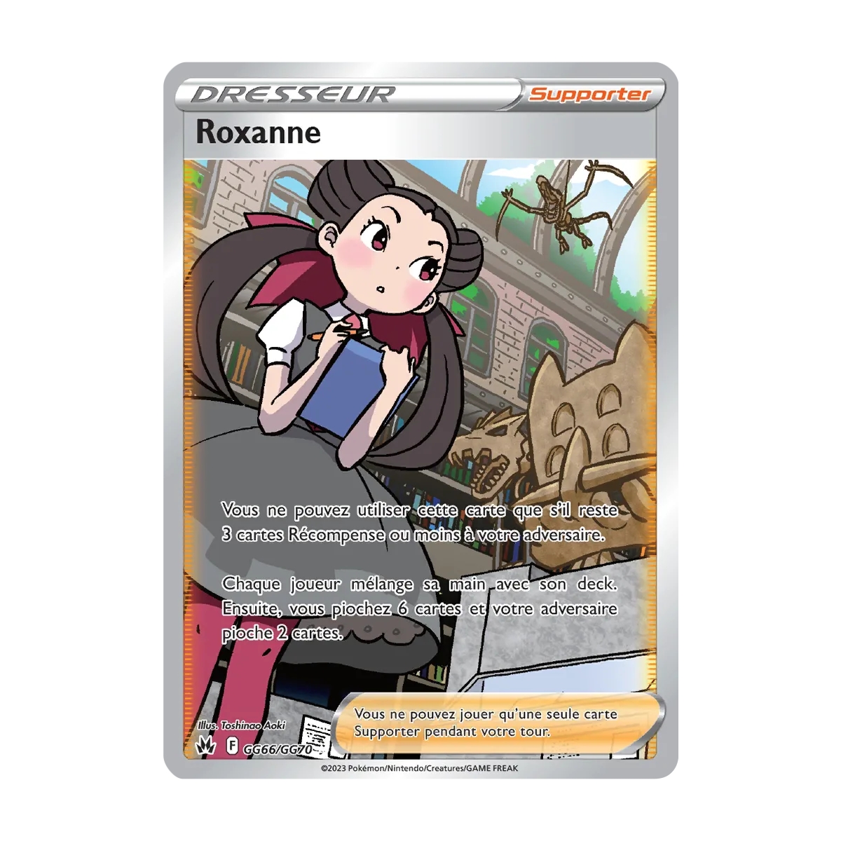 Carte Roxanne - Galerie de Galar ultra rare de Pokémon Zénith Suprême GG66/GG70