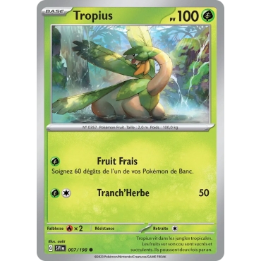 Tropius 007/198 : Joyau Commune (Brillante) Pokémon Écarlate et Violet