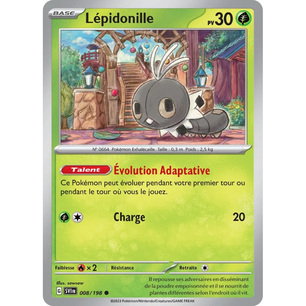 Lépidonille 008/198  (Brillante) Pokémon Écarlate et Violet