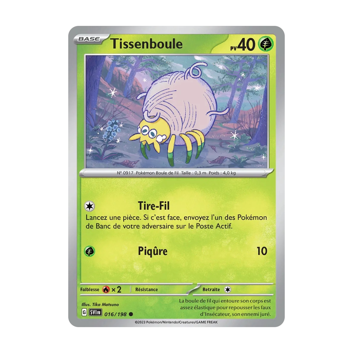 Tissenboule 016/198 : Joyau Commune (Brillante) de l'extension Pokémon Écarlate et Violet