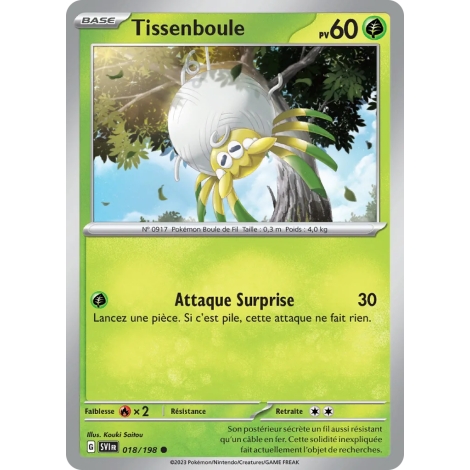 Tissenboule 018/198 (Brillante) Pokémon Écarlate et Violet