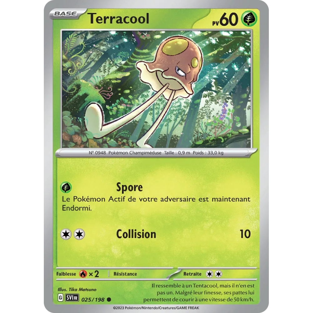 Terracool 025/198 : Joyau Commune (Brillante) de l'extension Pokémon Écarlate et Violet