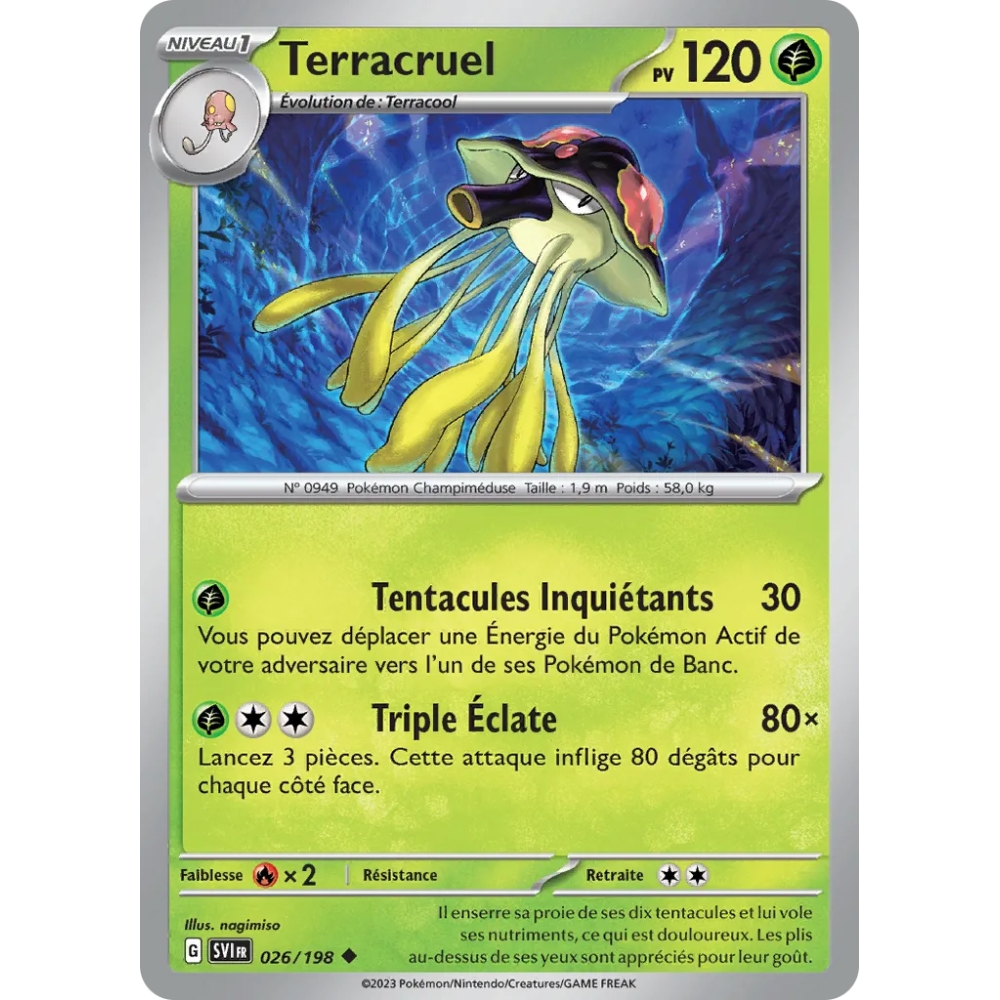 Terracruel  (Brillante) de Pokémon Écarlate et Violet 026/198
