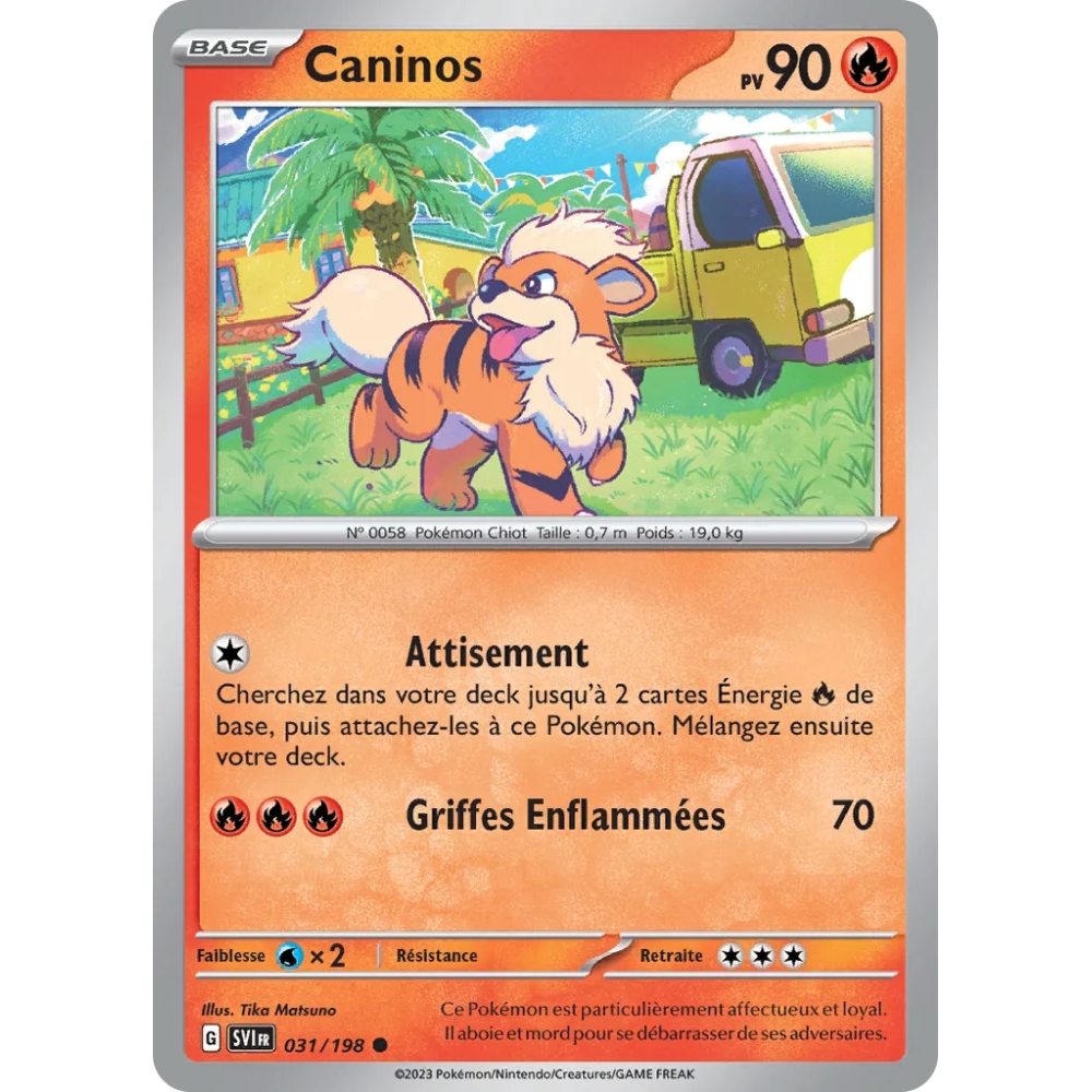 Caninos 031/198 (Brillante) Pokémon Écarlate et Violet