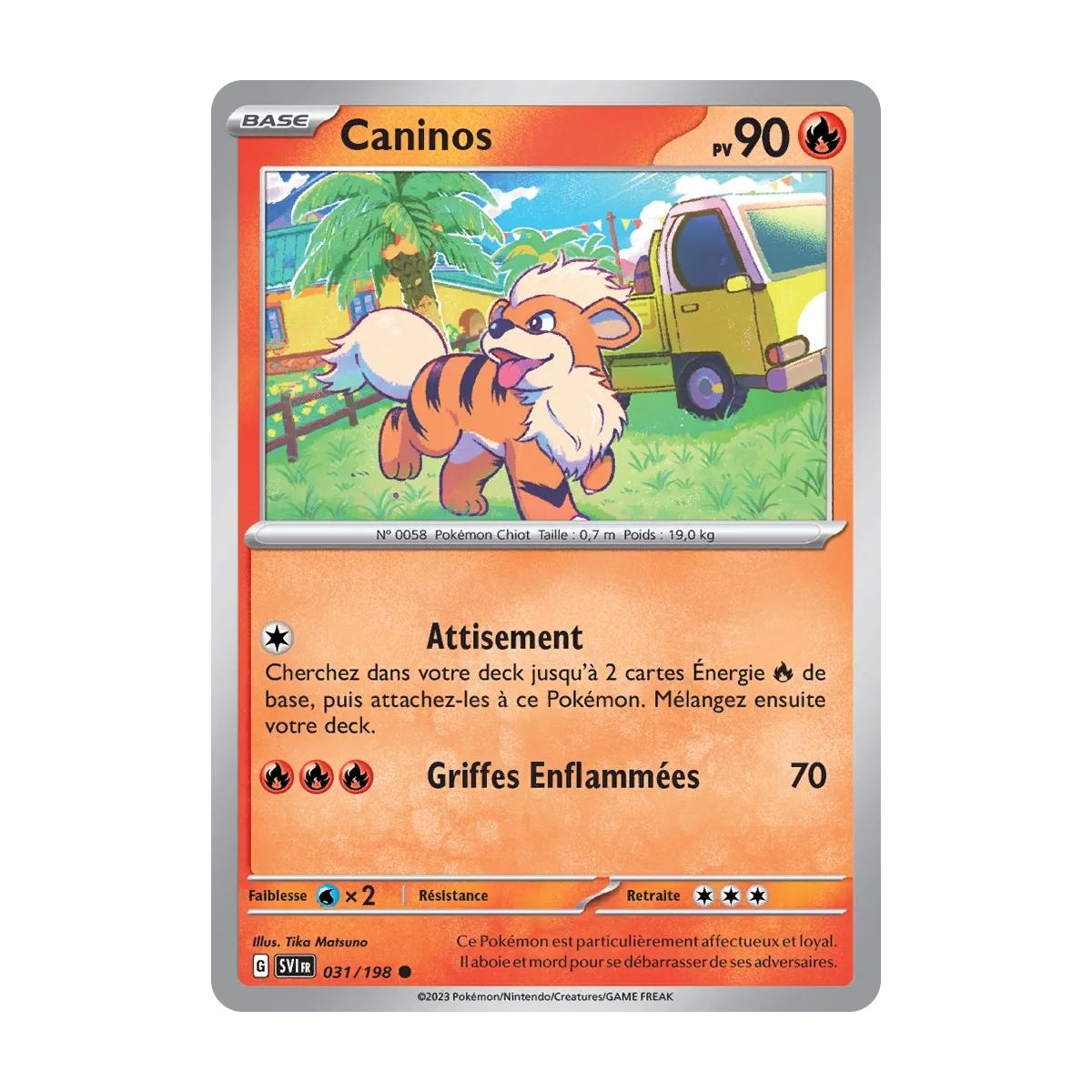 Caninos 031/198 (Brillante) Pokémon Écarlate et Violet