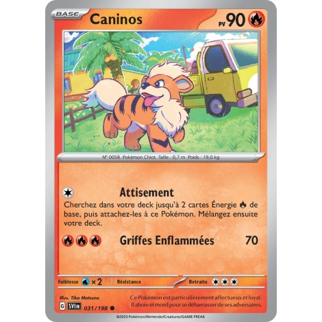 Caninos 031/198 (Brillante) Pokémon Écarlate et Violet