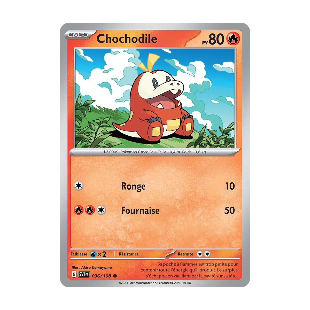 Chochodile 036/198 : Joyau Commune (Brillante) de l'extension Pokémon Écarlate et Violet