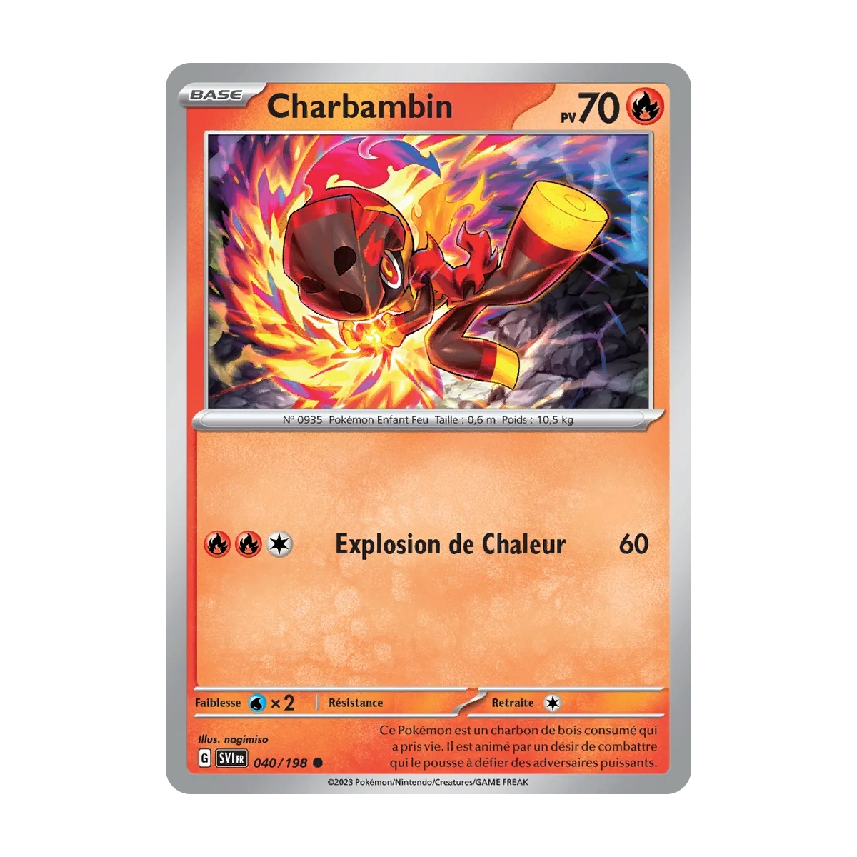 Charbambin 040/198 : Joyau Commune (Brillante) de l'extension Pokémon Écarlate et Violet
