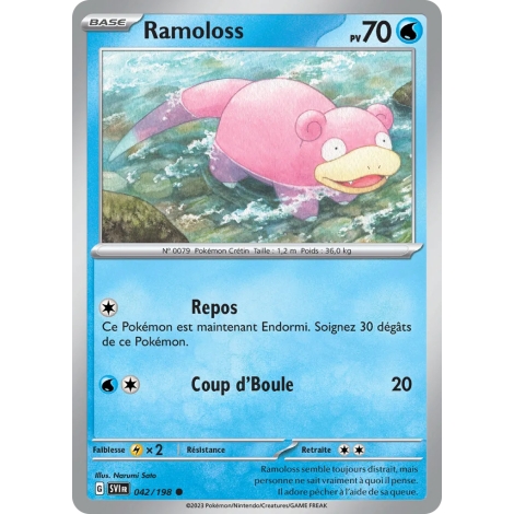 Carte Ramoloss - Commune (Brillante) de Pokémon Écarlate et Violet 042/198