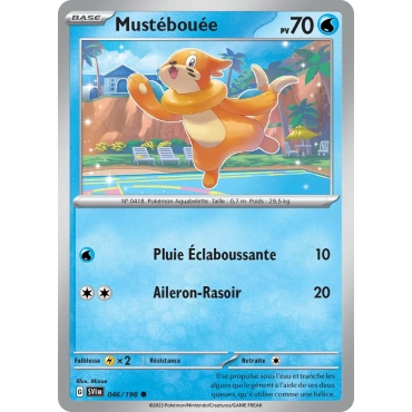 Mustébouée - Commune (Brillante) de Pokémon Écarlate et Violet 046/198