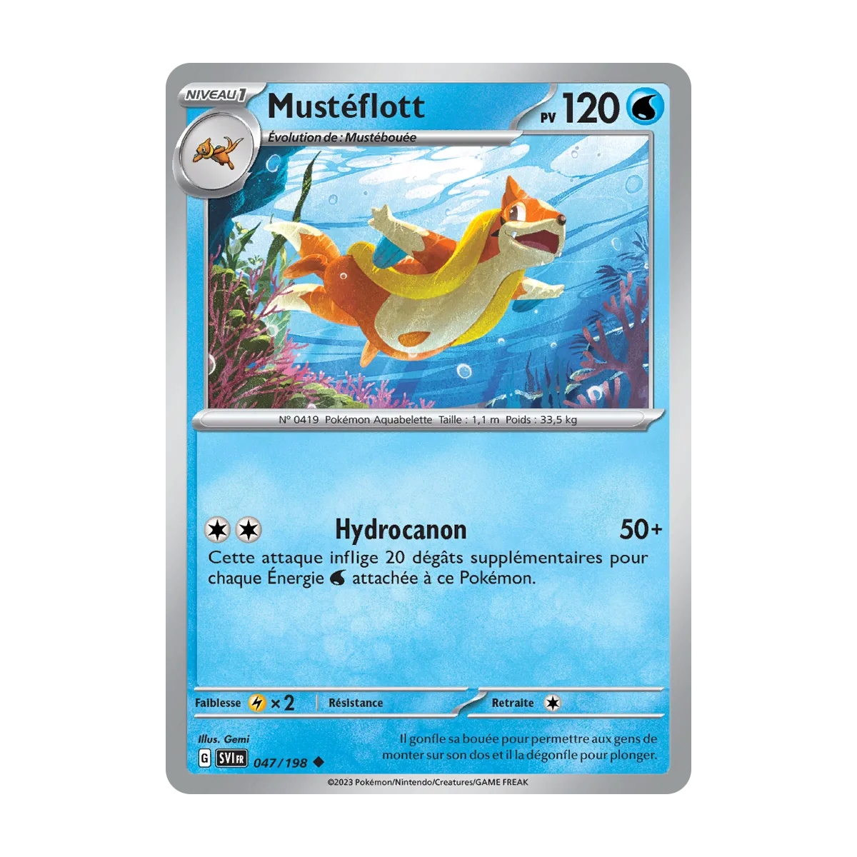 Mustéflott 047/198 (Brillante) Pokémon Écarlate et Violet