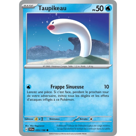 Carte Taupikeau - Commune (Brillante) de Pokémon Écarlate et Violet 055/198