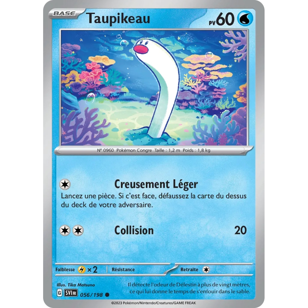Taupikeau 056/198 : Joyau Commune (Brillante) de l'extension Pokémon Écarlate et Violet