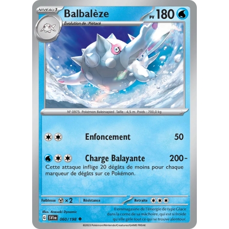 Balbalèze 060/198 : Joyau Peu commune (Brillante) de l'extension Pokémon Écarlate et Violet
