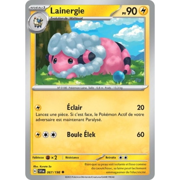 Lainergie 067/198 : Joyau Peu commune (Brillante) de l'extension Pokémon Écarlate et Violet
