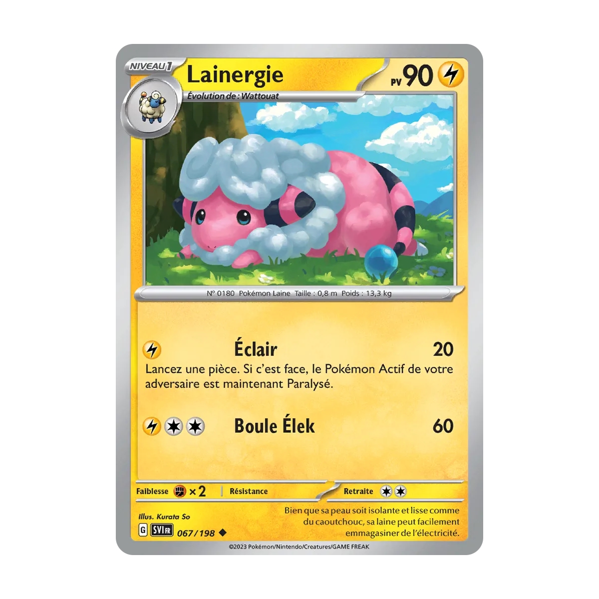 Lainergie 067/198 : Joyau Peu commune (Brillante) de l'extension Pokémon Écarlate et Violet