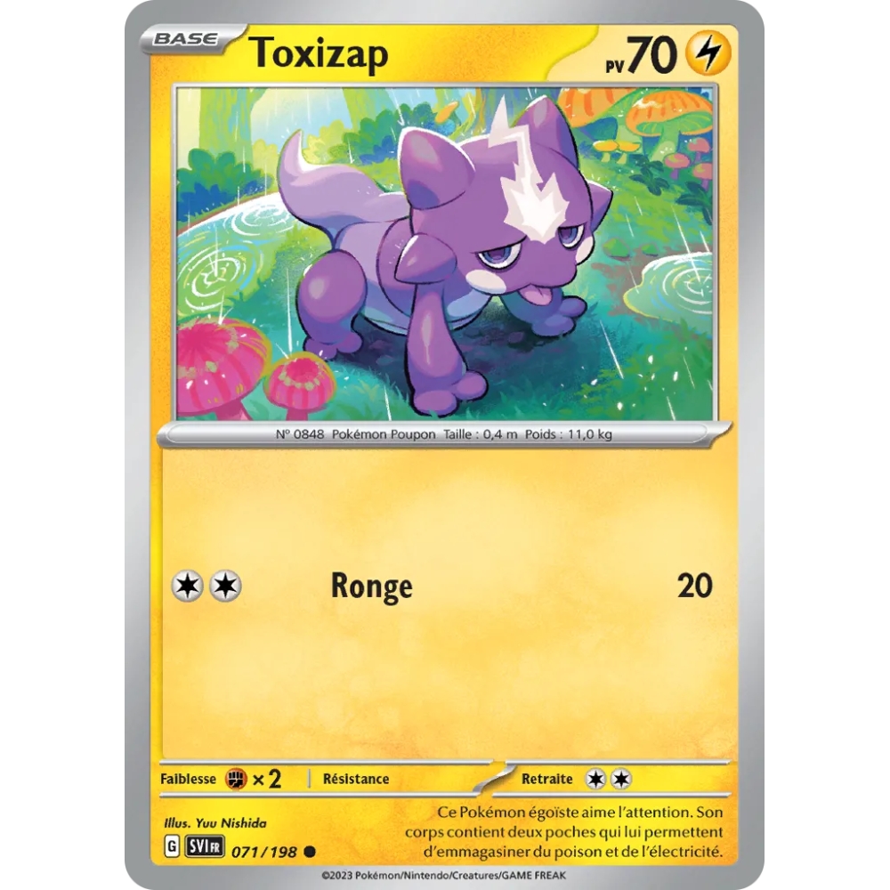 Toxizap - Commune (Brillante) de Pokémon Écarlate et Violet 071/198