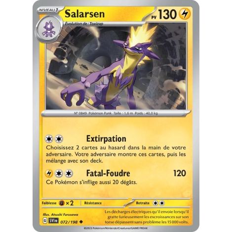 Salarsen 072/198 : Joyau Peu commune (Brillante) de l'extension Pokémon Écarlate et Violet