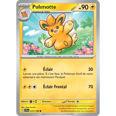 Carte Pohmotte - Commune (Brillante) de Pokémon Écarlate et Violet 075/198