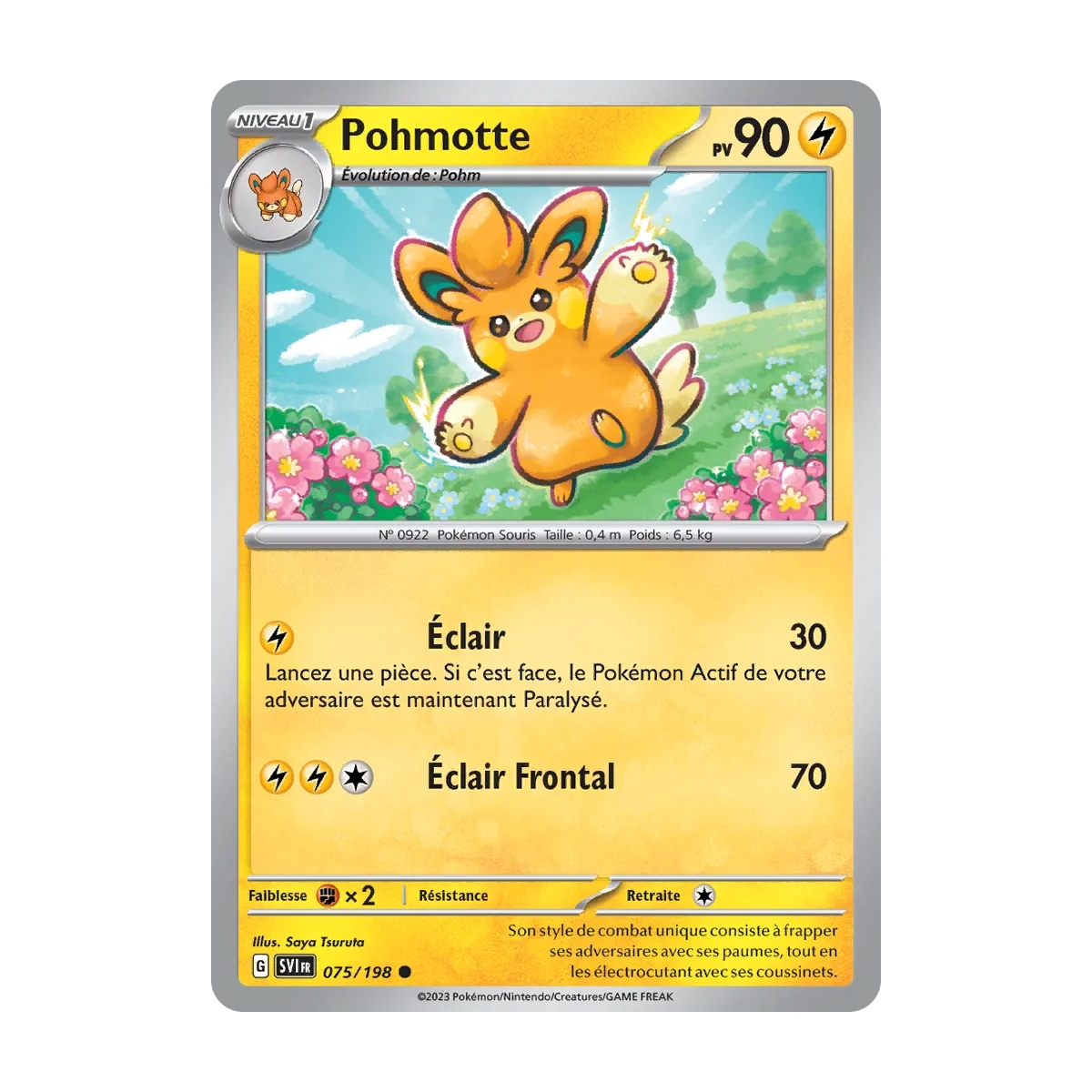 Carte Pohmotte - Commune (Brillante) de Pokémon Écarlate et Violet 075/198