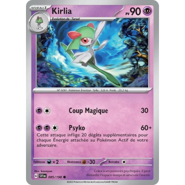 Kirlia - Commune (Brillante) de Pokémon Écarlate et Violet 085/198