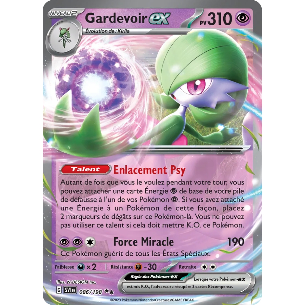 Gardevoir 086/198 : Joyau Double rare Écarlate et Violet