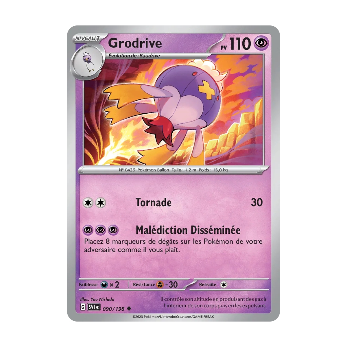 Grodrive 090/198 : Joyau Peu commune (Brillante) de l'extension Pokémon Écarlate et Violet