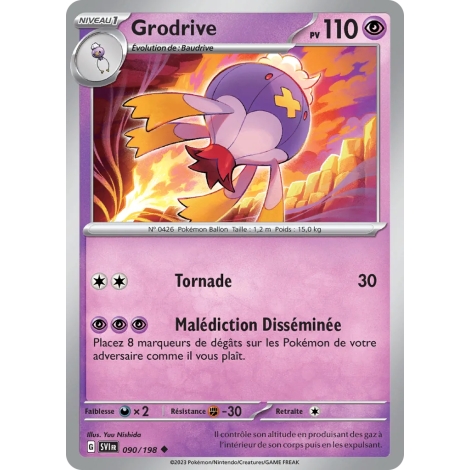 Grodrive 090/198 : Joyau Peu commune (Brillante) de l'extension Pokémon Écarlate et Violet