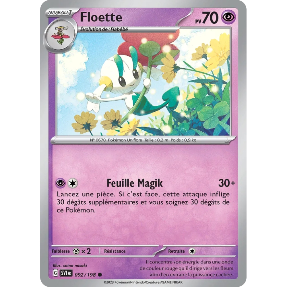 Floette - Commune (Brillante) de Pokémon Écarlate et Violet 092/198