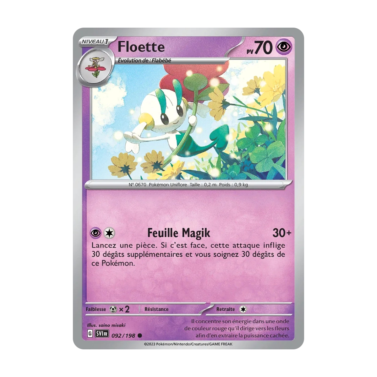 Floette - Commune (Brillante) de Pokémon Écarlate et Violet 092/198