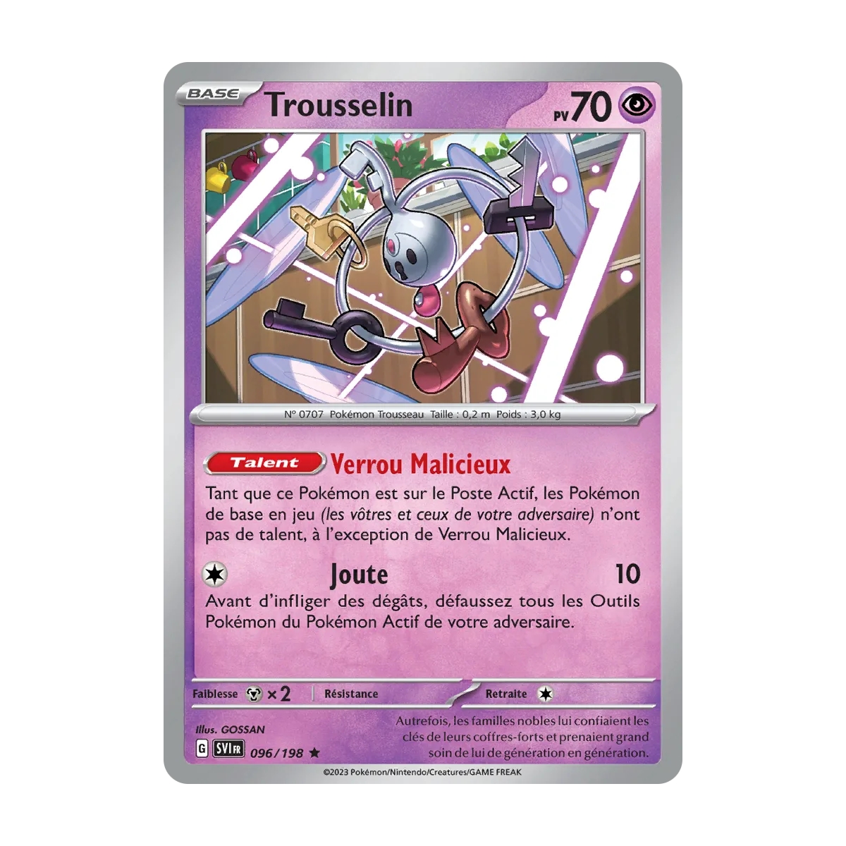 Trousselin - Rare (Brillante) de Pokémon Écarlate et Violet 096/198