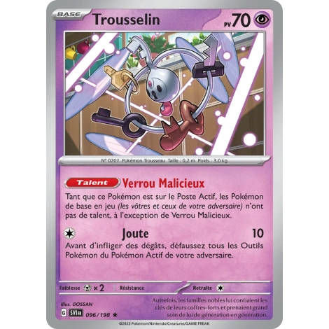 Trousselin - Rare (Brillante) de Pokémon Écarlate et Violet 096/198