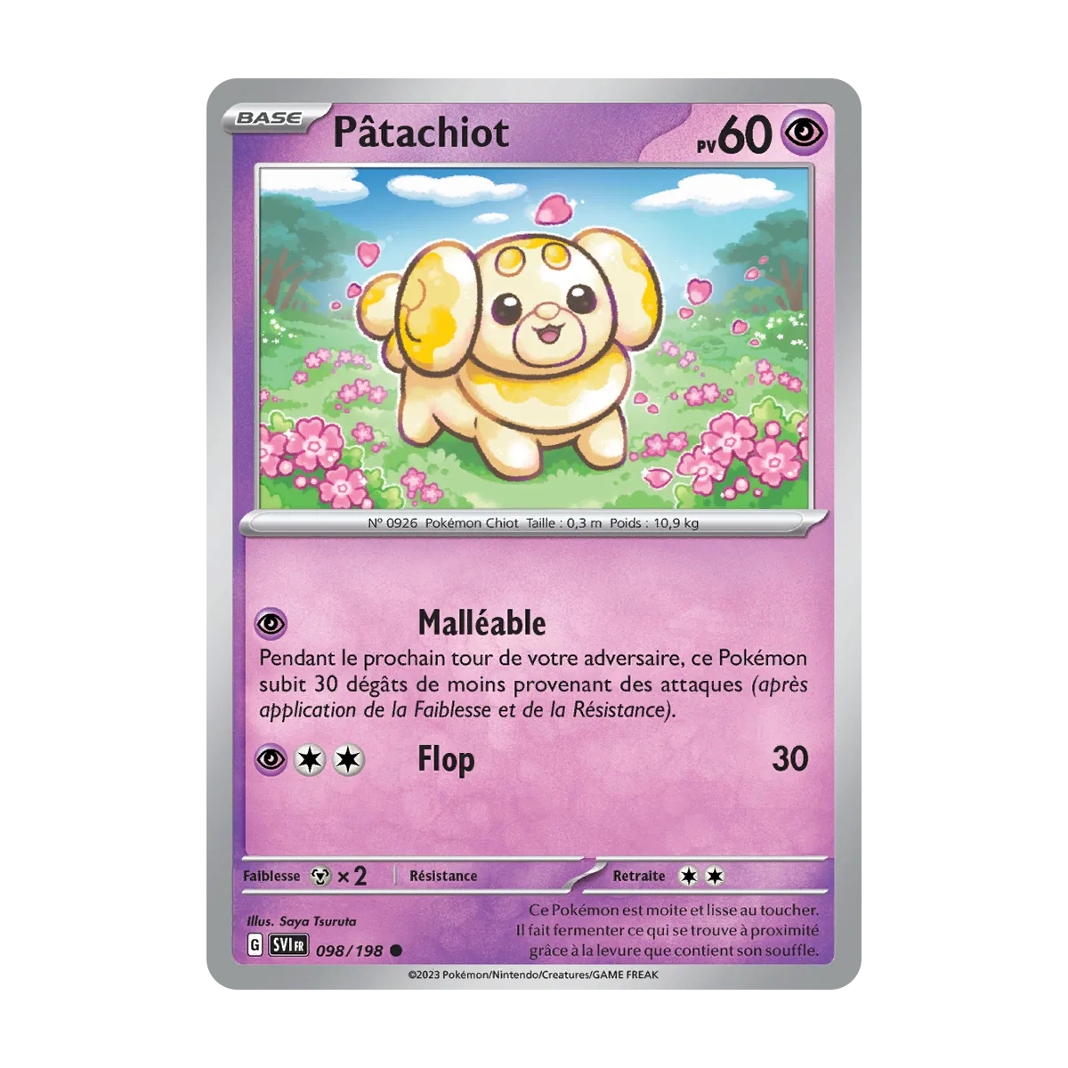 Pâtachiot 098/198 : Joyau Commune (Brillante) de l'extension Pokémon Écarlate et Violet