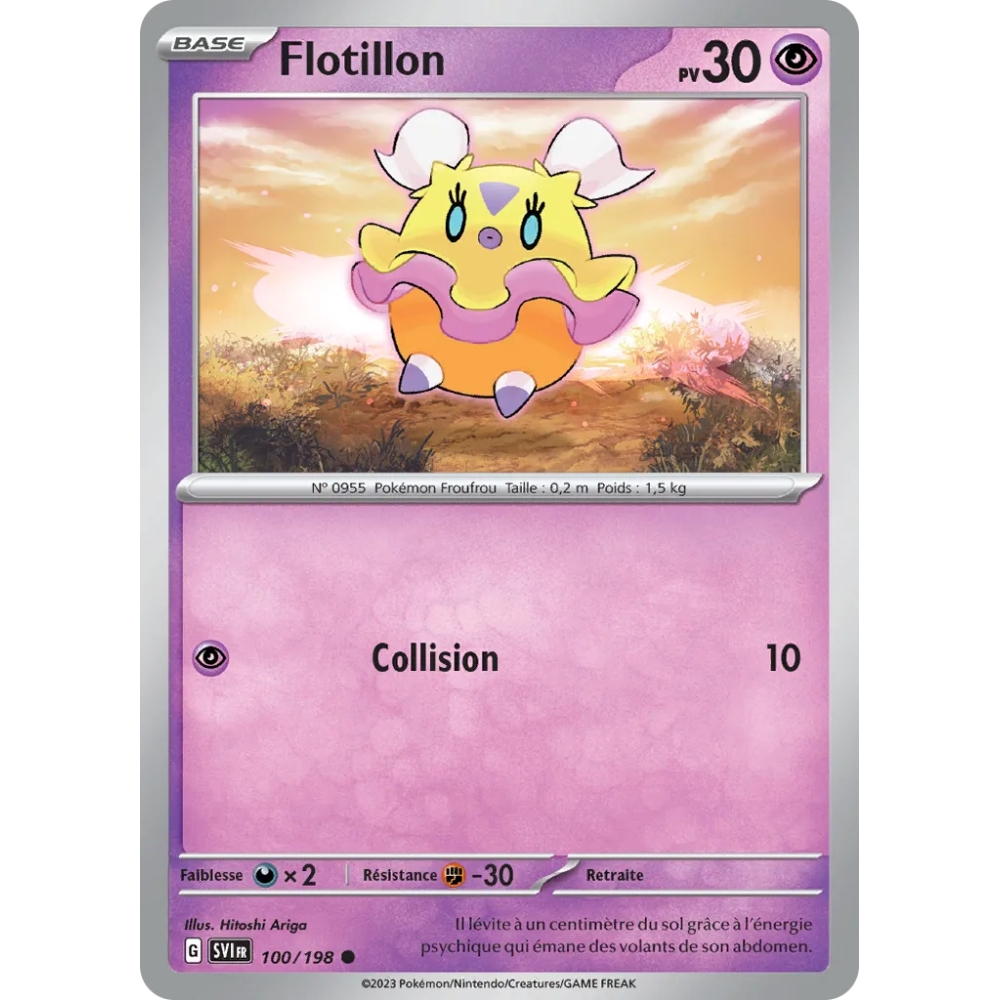 Carte Flotillon - Commune (Brillante) de Pokémon Écarlate et Violet 100/198