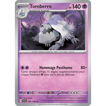 Tomberro 106/198 : Joyau Rare (Brillante) Écarlate et Violet