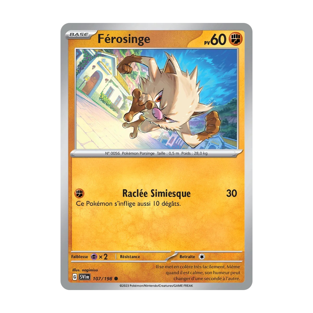 Férosinge - Commune (Brillante) de Pokémon Écarlate et Violet 107/198