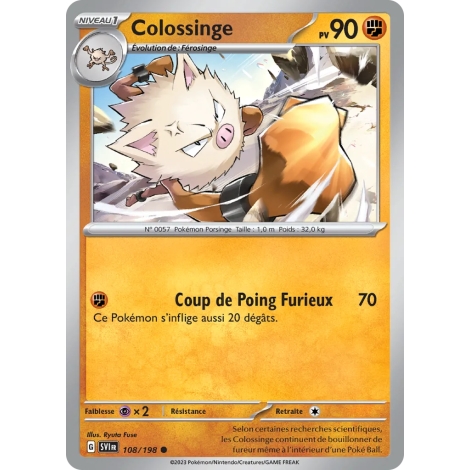 Colossinge - Commune (Brillante) de Pokémon Écarlate et Violet 108/198