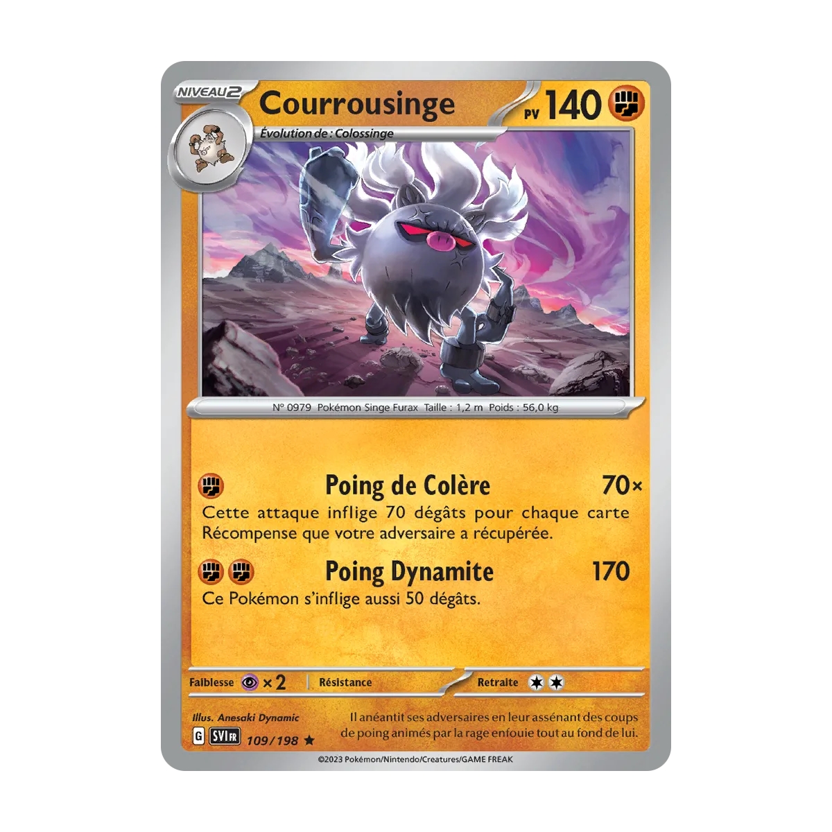 Courrousinge - Rare (Brillante) de Pokémon Écarlate et Violet 109/198
