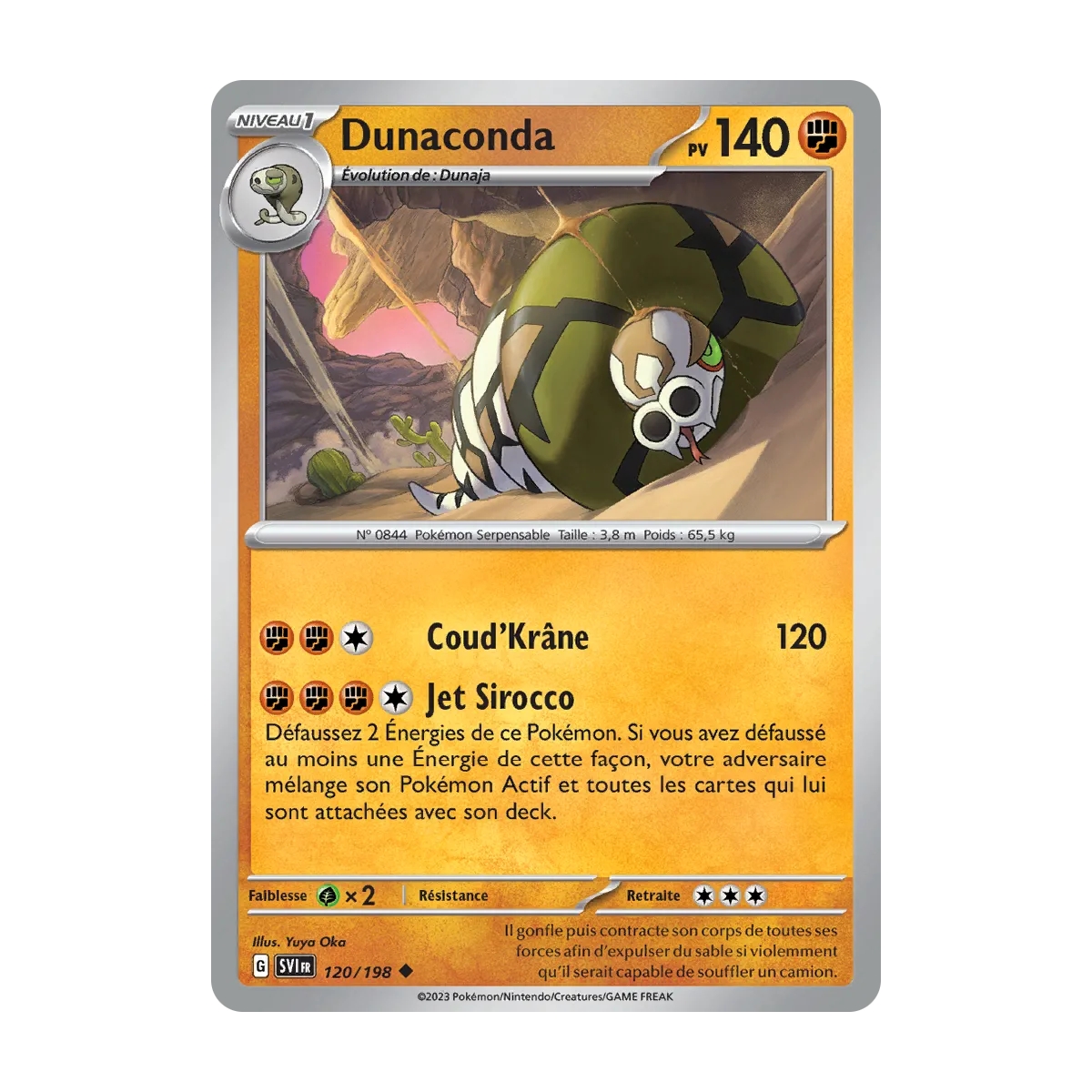 Dunaconda 120/198 (Brillante) Pokémon Écarlate et Violet