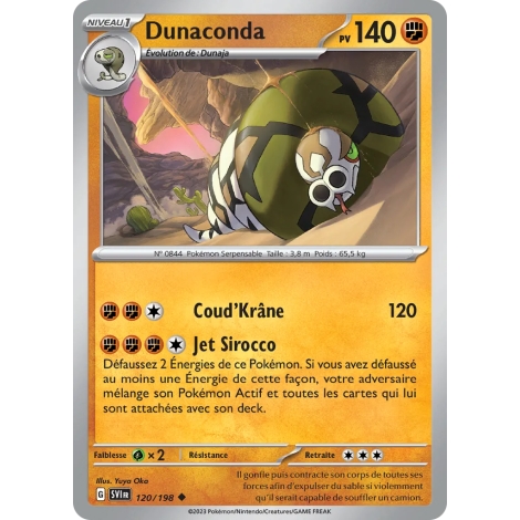 Dunaconda 120/198 (Brillante) Pokémon Écarlate et Violet