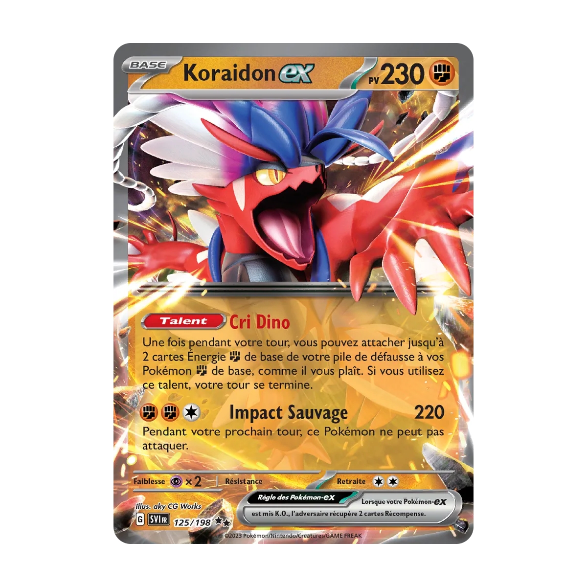 Koraidon 125/198 : Joyau Double rare Écarlate et Violet