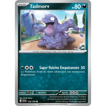 Tadmorv 126/198 : Joyau Commune (Brillante) de l'extension Pokémon Écarlate et Violet