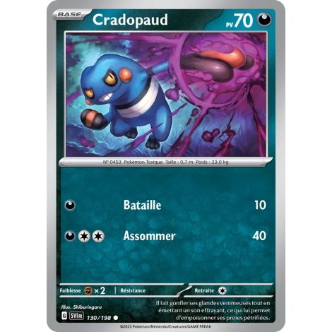 Cradopaud, carte Commune (Brillante) de la série Écarlate et Violet