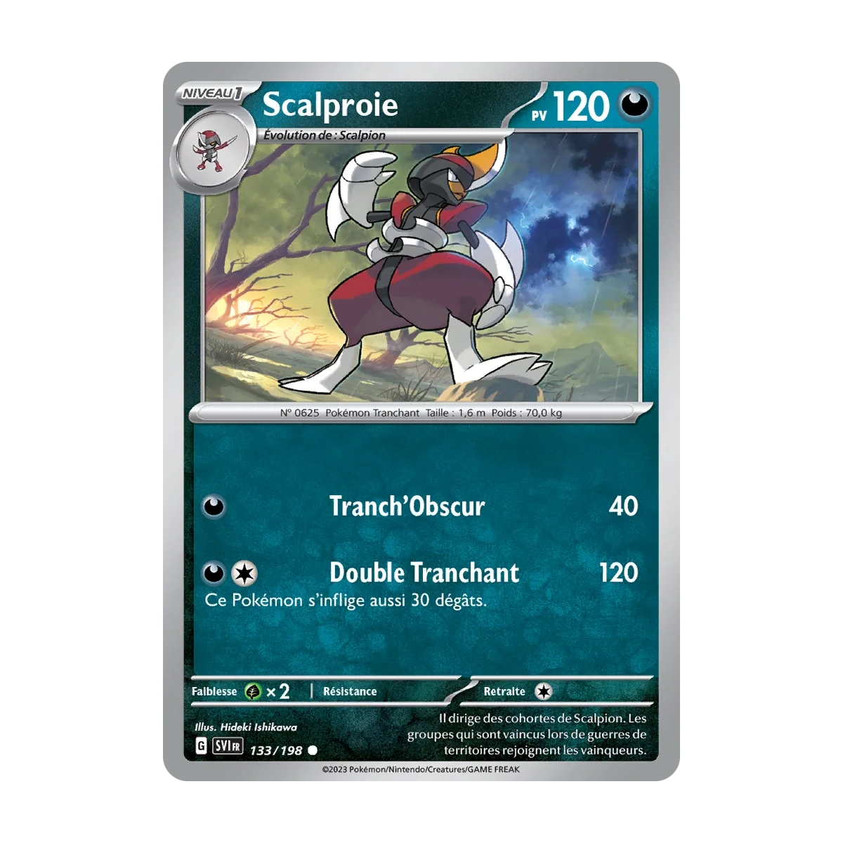 Scalproie 133/198 (Brillante) Pokémon Écarlate et Violet