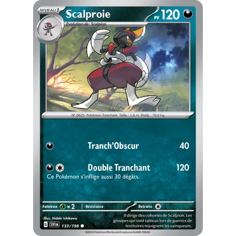 Scalproie 133/198 (Brillante) Pokémon Écarlate et Violet