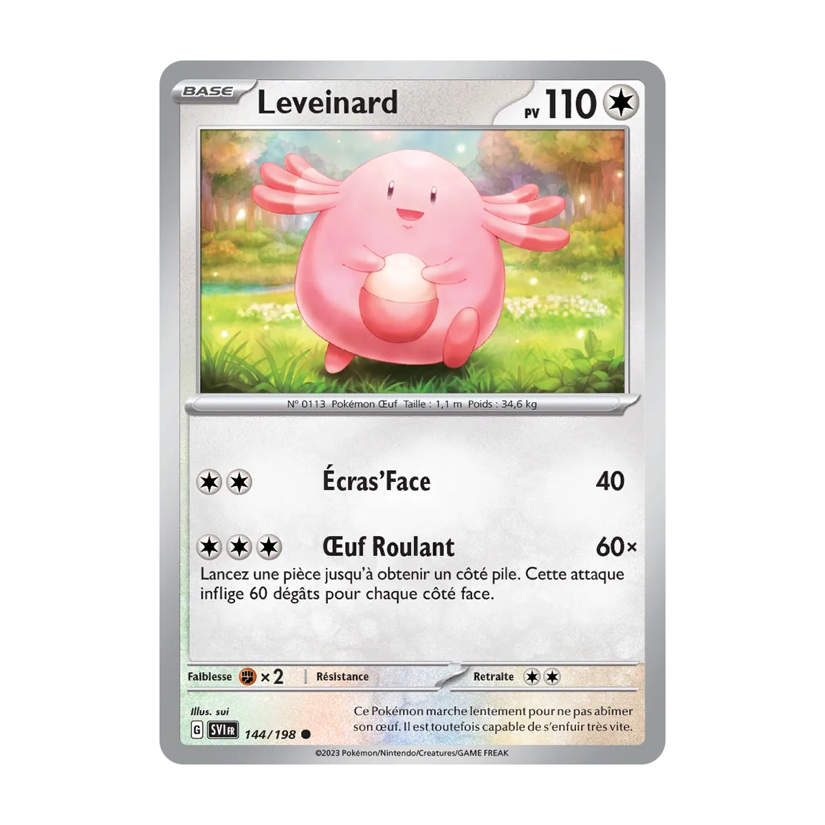 Leveinard 144/198 (Brillante) Pokémon Écarlate et Violet