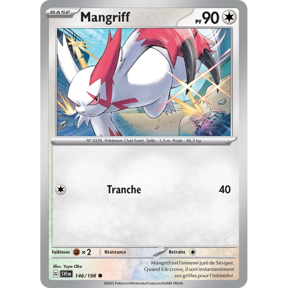 Carte Mangriff - Commune (Brillante) de Pokémon Écarlate et Violet 146/198