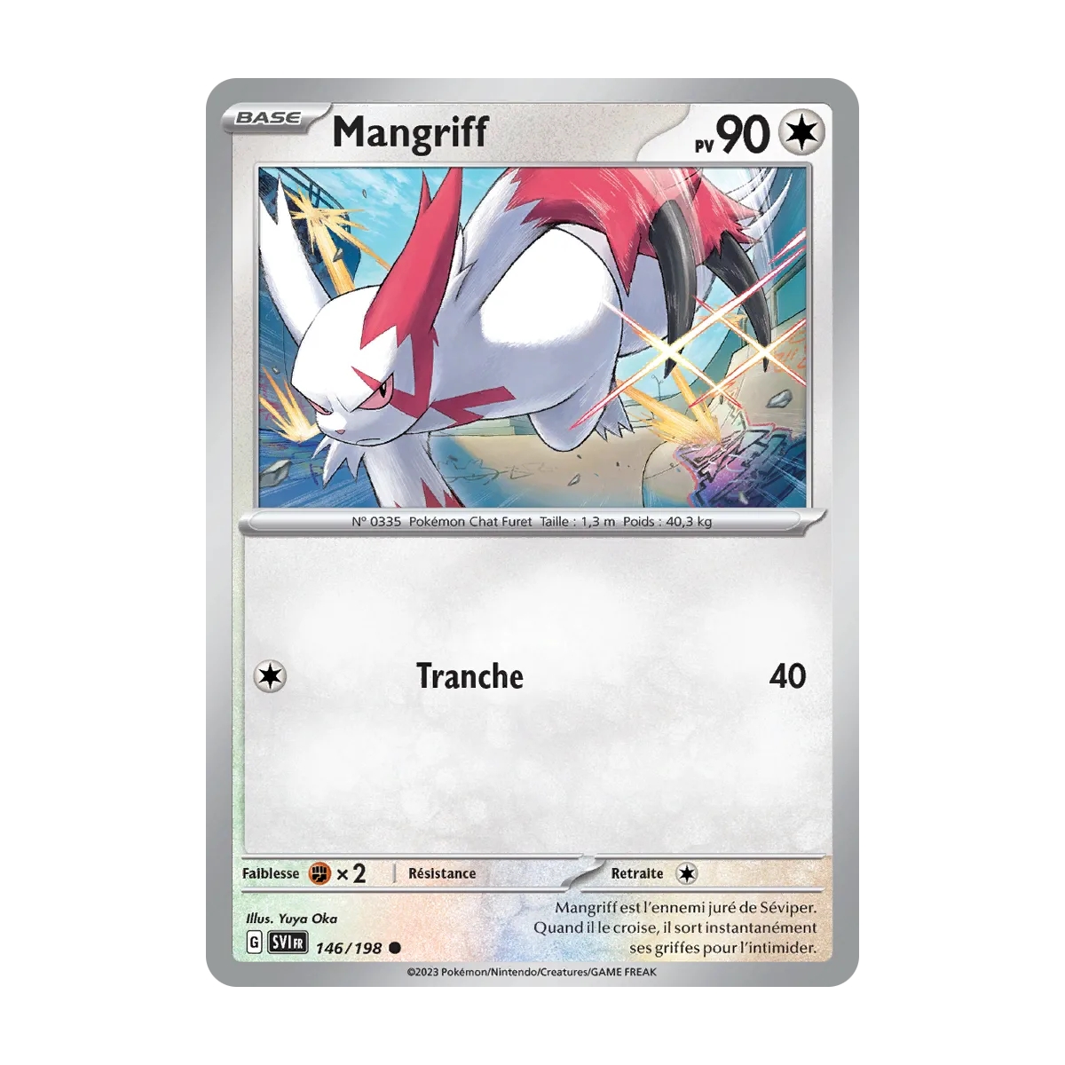 Carte Mangriff - Commune (Brillante) de Pokémon Écarlate et Violet 146/198