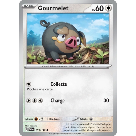 Gourmelet 155/198 : Joyau Commune (Brillante) de l'extension Pokémon Écarlate et Violet